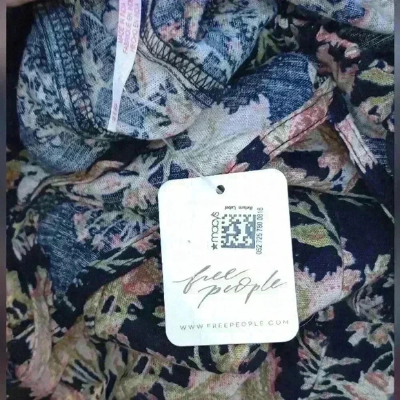 Free People Women's Stand Out Printed One-Piece, Black Combo,NWT - Picture 4 of 6